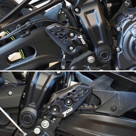 Adesivi 3D Protezioni Battitacco compatibili con Yamaha Tracer 7 - 700 e XSR 700
