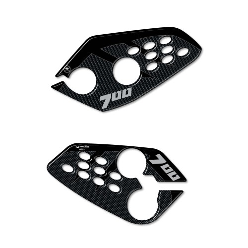 Pegatinas protectoras de talón 3D compatibles con Yamaha Tracer 7 - 700 y XSR 700 2