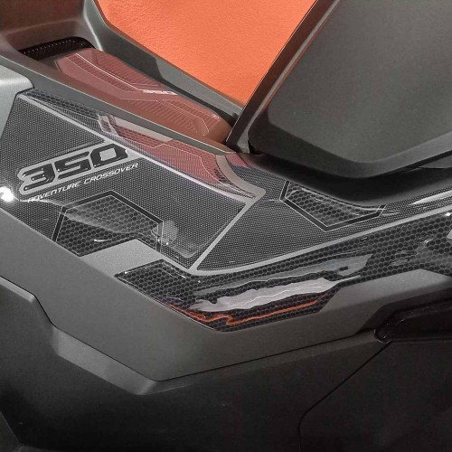 3D Stickers Boomerang side protectors compatible with Honda ADV350 2022-2025