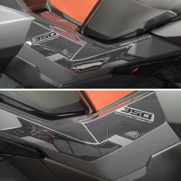 Stickers 3D Protections latérales Boomerang compatibles avec Honda ADV350 2022-2025