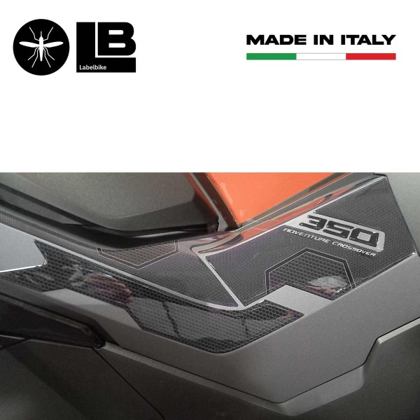 3D Stickers Boomerang side protectors compatible with Honda ADV350 2022-2025