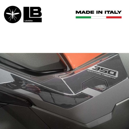 3D Stickers Boomerang side protectors compatible with Honda ADV350 2022-2025