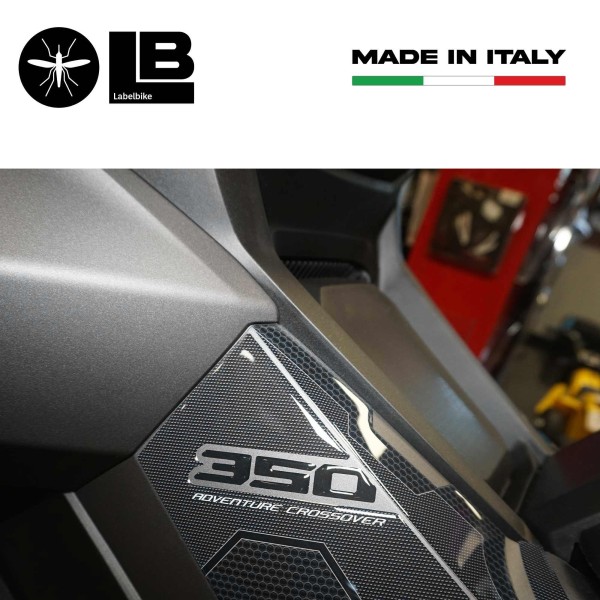 3D Aufkleber Boomerang Seitenprotektoren kompatibel mit Honda ADV350 2022-2025