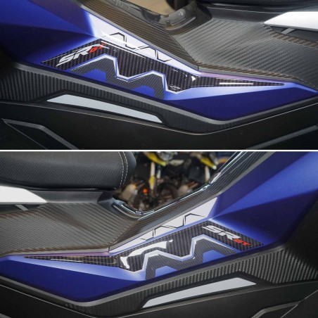 Adesivi 3D protezioni Fianchi laterali compatibili con Aprilia SR GT 125 e 200