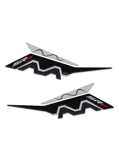 Autocollants de protection latérale 3D compatibles avec Aprilia SR GT 125 et 200 2