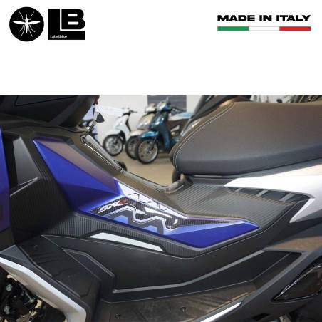 Autocollants de protection latérale 3D compatibles avec Aprilia SR GT 125 et 200