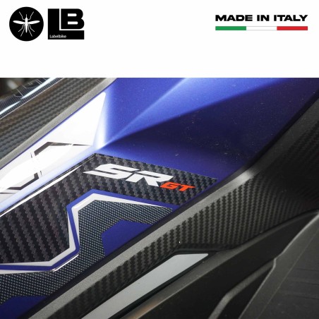 Autocollants de protection latérale 3D compatibles avec Aprilia SR GT 125 et 200