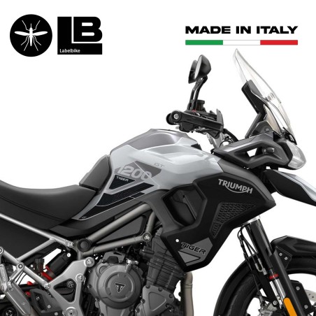 Adesivi 3D Protezioni laterali compatibili con Triumph Tiger 1200 GT e GT Pro