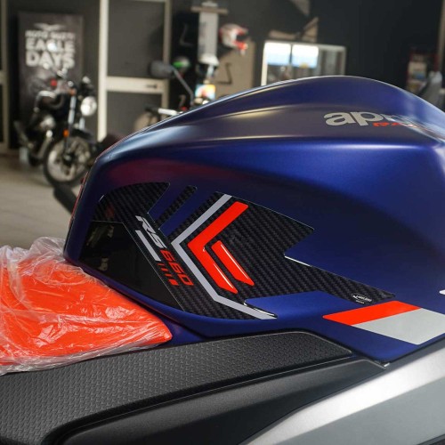 Pegatinas 3D Protectores laterales de depósito compatibles con Aprilia RS 660 2020-25