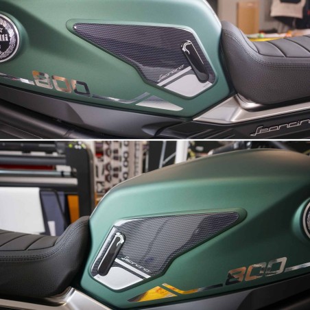 Stickers 3D Tank side protectors compatible with Benelli Leoncino 800