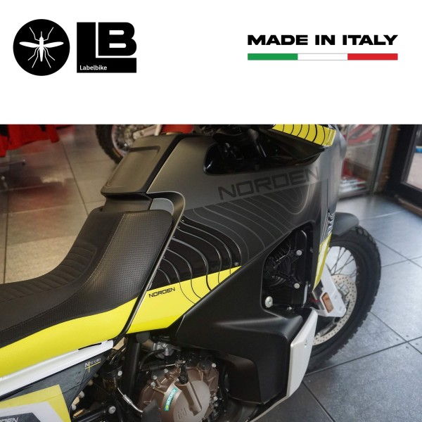 Pegatinas 3D Protectores laterales de depósito compatibles con Husqvarna Norden 901