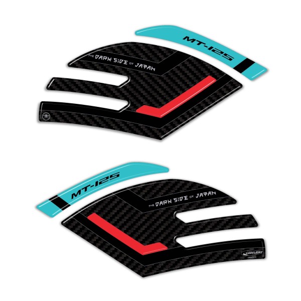 Pegatinas 3D Protectores laterales de depósito compatibles con Yamaha Mt125 2020-2025