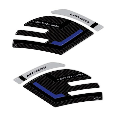 Adesivi 3D Protezioni Laterali serbatoio compatibili con Yamaha Mt125 2020-2025