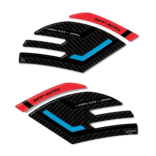 3D Aufkleber Tank Seitenschützer kompatibel mit Yamaha Mt125 2020-2025