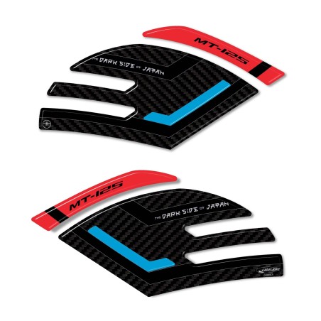 3D Stickers Tank Side Protectors compatible with Yamaha Mt125 2020-2025