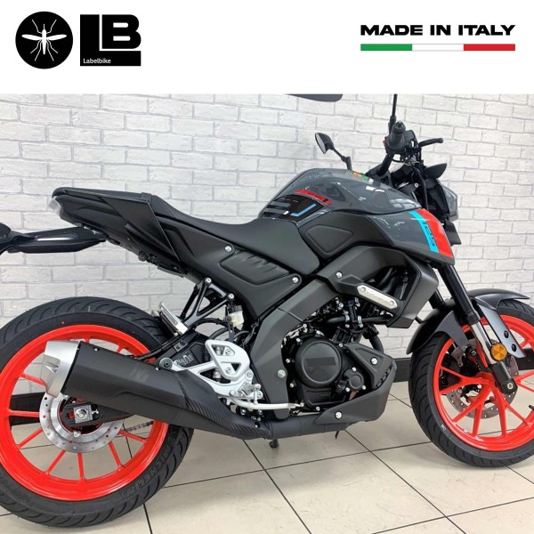 3D Stickers Tank Side Protectors compatible with Yamaha Mt125 2020-2025