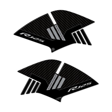 Stickers 3D tank side protectors compatible with Yamaha R125 2019-2025