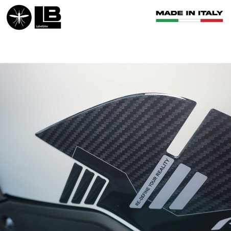 Adesivi 3D protezioni laterali serbatoio compatibili con Yamaha R125 2019-2025