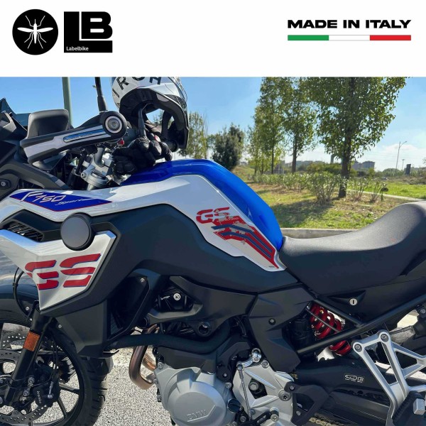 Adesivi 3D Protezioni laterali Serbatoio Moto compatibili con Bmw F750GS 2021-23