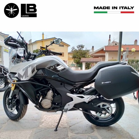 Adesivi 3D protezioni laterali serbatoio moto compatibili con CFMOTO 650MT