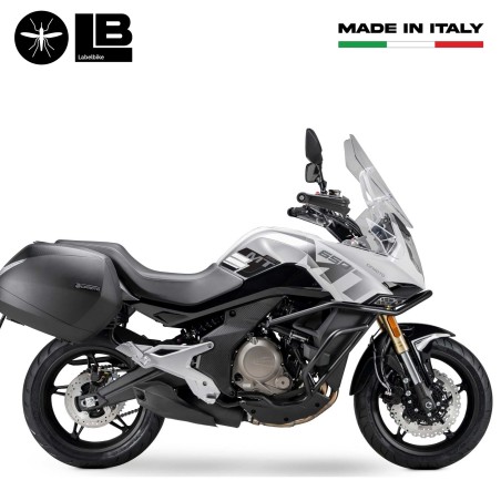 Adesivi 3D protezioni laterali serbatoio moto compatibili con CFMOTO 650MT