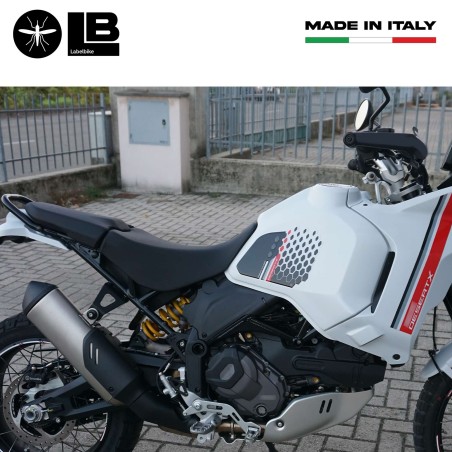 Adesivi 3D Protezioni laterali serbatoio moto compatibili con Ducati DesertX