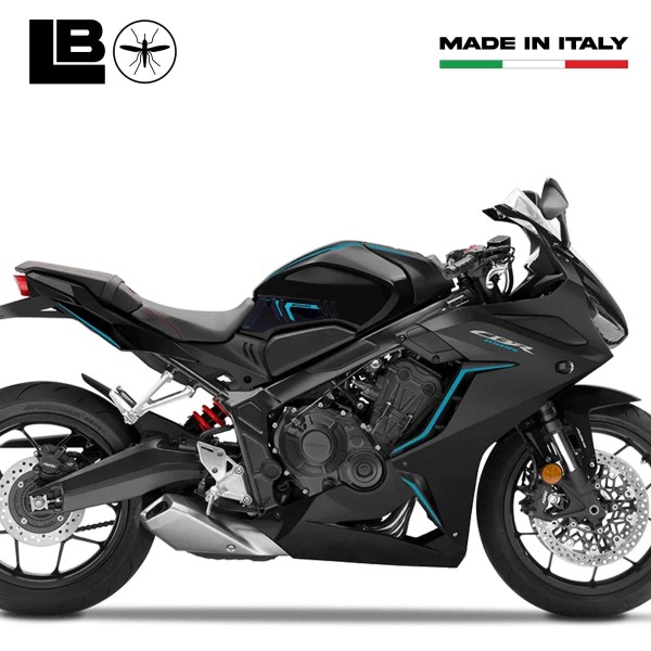 Adesivi 3D Protezioni laterali serbatoio moto compatibili con Honda CBR 650 R