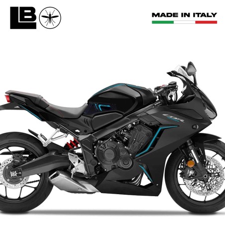 Adesivi 3D Protezioni laterali serbatoio moto compatibili con Honda CBR 650 R