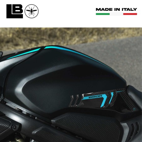 Adesivi 3D Protezioni laterali serbatoio moto compatibili con Honda CBR 650 R