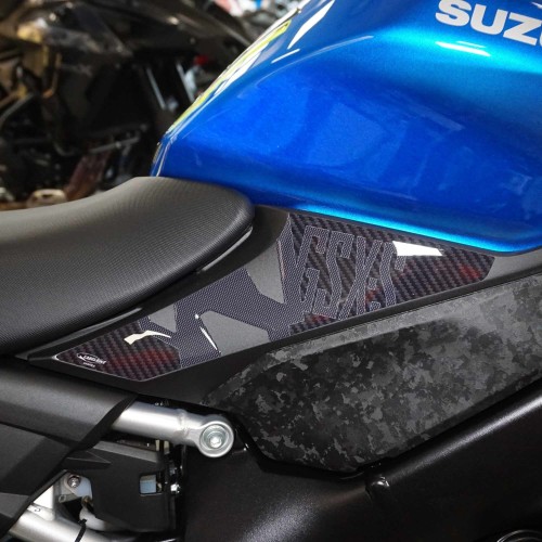 3D Stickers Under Seat Side Protectors compatible with Suzuki GSX-S 950 2021