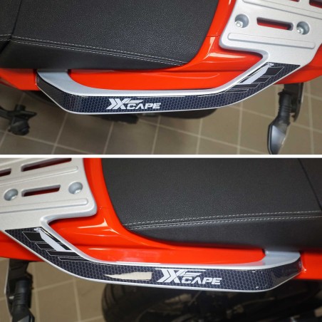 Adesivi 3D Protezioni maniglie passeggero compatibili con Moto Morini X-CAPE