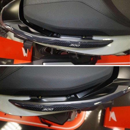 3D Aufkleber Scooter Griffschützer kompatibel mit Honda Forza 300 2018-20