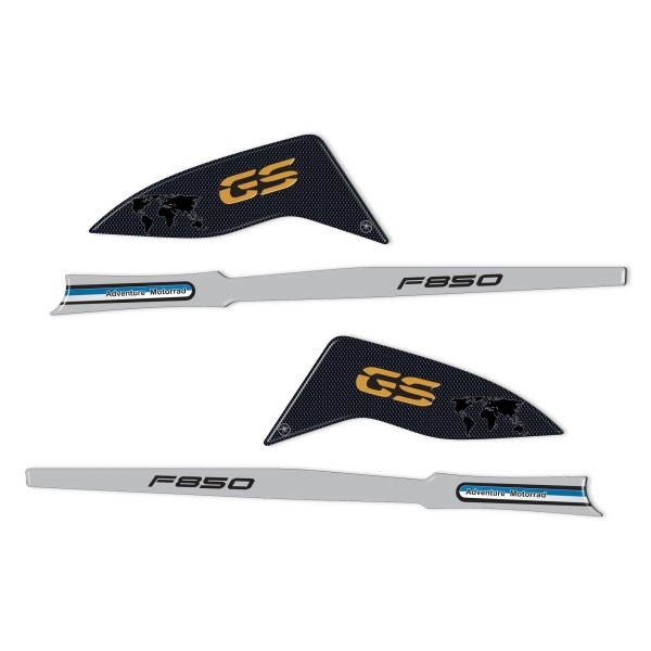 Pegatinas 3D para guardamanos compatibles con BMW F850 GS y 850 ADV 2018-2023.