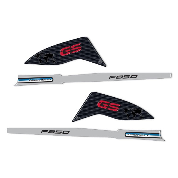Adesivi 3D Protezioni Paramani compatibili con BMW F850 GS e 850 ADV 2018-2023