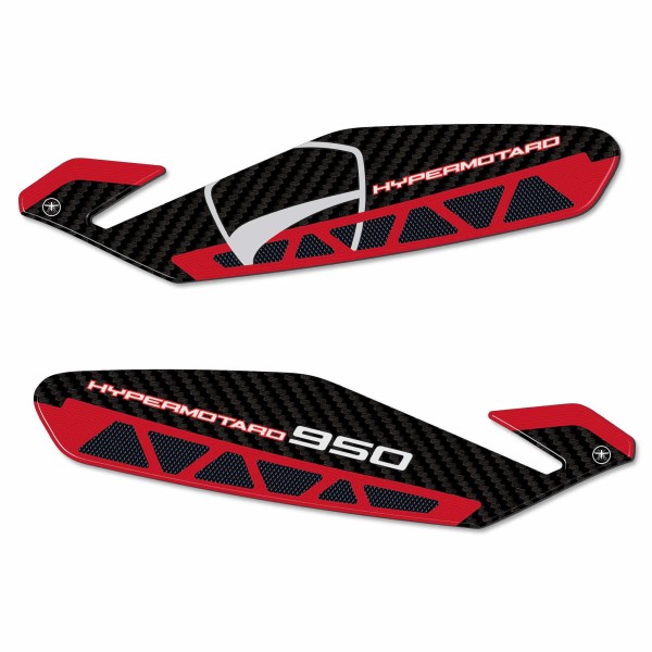 Pegatinas 3D Guardamanos compatibles con Ducati Hypermotard 950 SP 2019-25