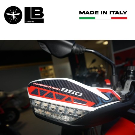 Adesivi 3D Protezioni paramani compatibili con Ducati Hypermotard 950 SP 2019-25