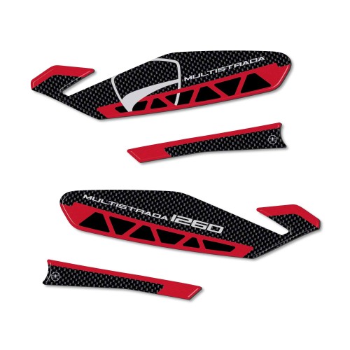 Pegatinas 3D Guardamanos compatibles con Ducati Multistrada 1260 2018-2020 2