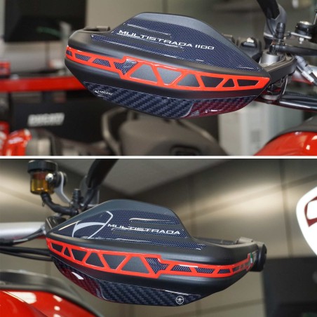 Pegatinas 3D Guardamanos compatibles con Ducati Multistrada V4 2021-2025