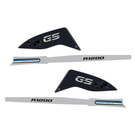 Stickers garde-mains 3D compatibles avec les motos BMW R 1200 GS 2013-2018