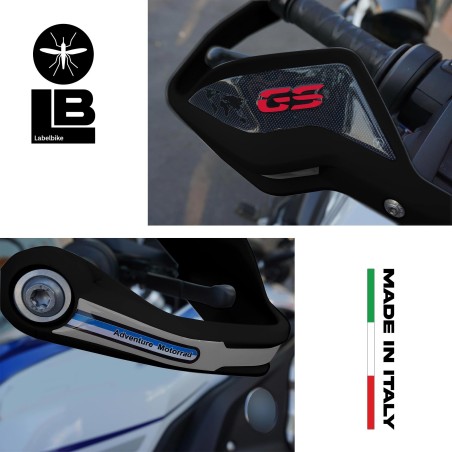 Pegatinas de guardamanos 3D compatibles con motos BMW R 1200 GS 2013-2018.