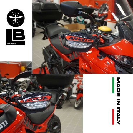 3D Stickers Handguards compatible with Ducati Multistrada V2 2022 motorbike