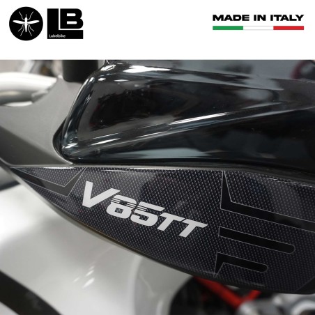3D Aufkleber Handschützer kompatibel mit Moto Guzzi V85 TT 2019 - 2023