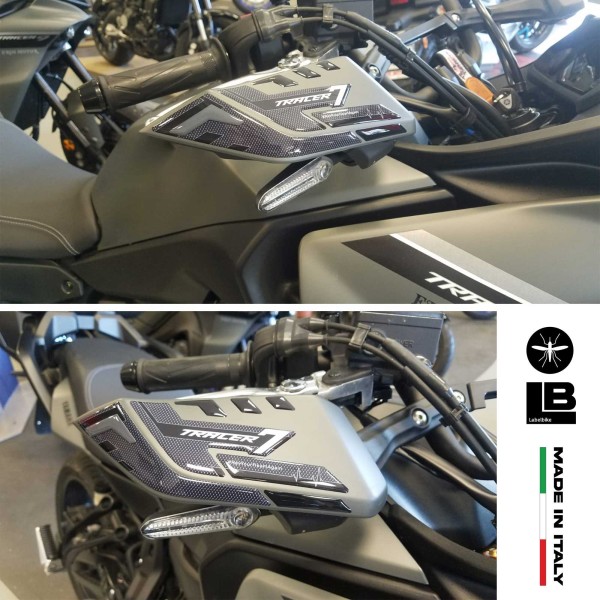 Stickers 3D Protège-mains moto compatible avec Yamaha Tracer 7 2021-2024