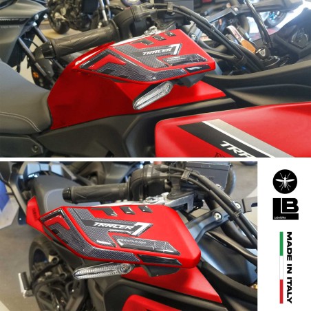 Stickers 3D Protège-mains moto compatible avec Yamaha Tracer 7 2021-2024