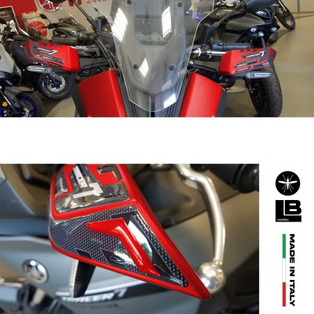 Adesivi 3D Protezioni Paramani moto compatibili con Yamaha Tracer 7 2021-2024