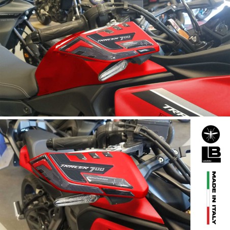 Adesivi 3D Protezioni Paramani compatibili con Yamaha Tracer 700 2020