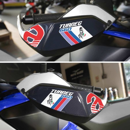 Adesivi 3D Protezioni Paramani moto compatibili con Aprilia Tuareg 660 Tagelmust