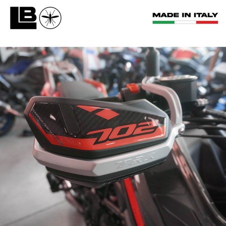 Aufkleber 3D Handschützer Motorrad kompatibel mit Benelli TRK 702 und 702X