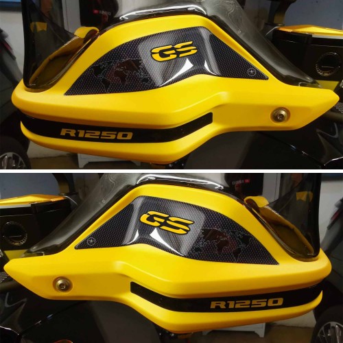 Pegatinas 3D Handguards moto compatible con BMW GS R1250 40a 2021-23