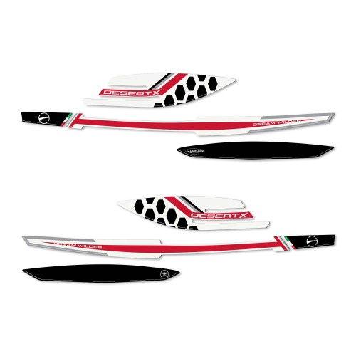 Pegatinas 3D Guardamanos moto compatible con Ducati DesertX 2022-2025 2